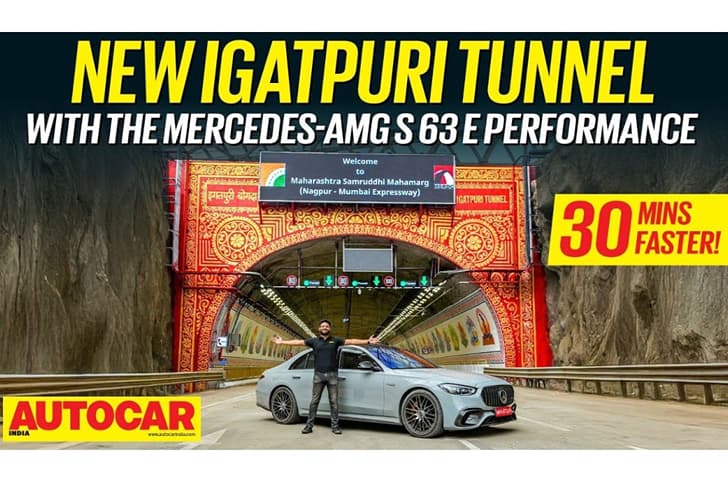 Mercedes-AMG S 63 E Performance driven in new Igatpuri Tunnel: video